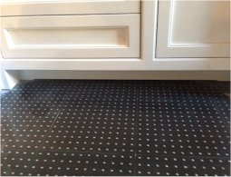 stainless steel studded rubber tiles in residential kitchen application -2