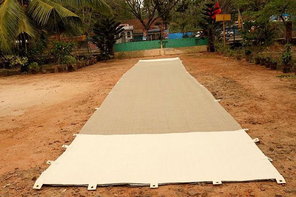 the mat king cricket mat fully deployed