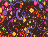 The Mat King Carpet Creations / The Neon Black Light Collection - Mardi Gras