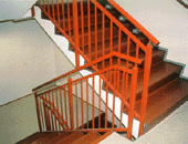 Italian Rubber Flooring - Stair System / Square Nosed Step Covering - Fullstep BJ Illustration