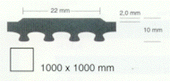 Italian Rubber Flooring - Stud System / Strong BN/AC Drawing Illustration