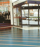 Italian Rubber Flooring - Stud System / Zeus Uni Illustration
