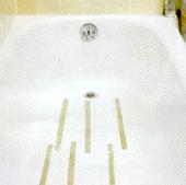 Bathtub without Bathtub Safety Mat